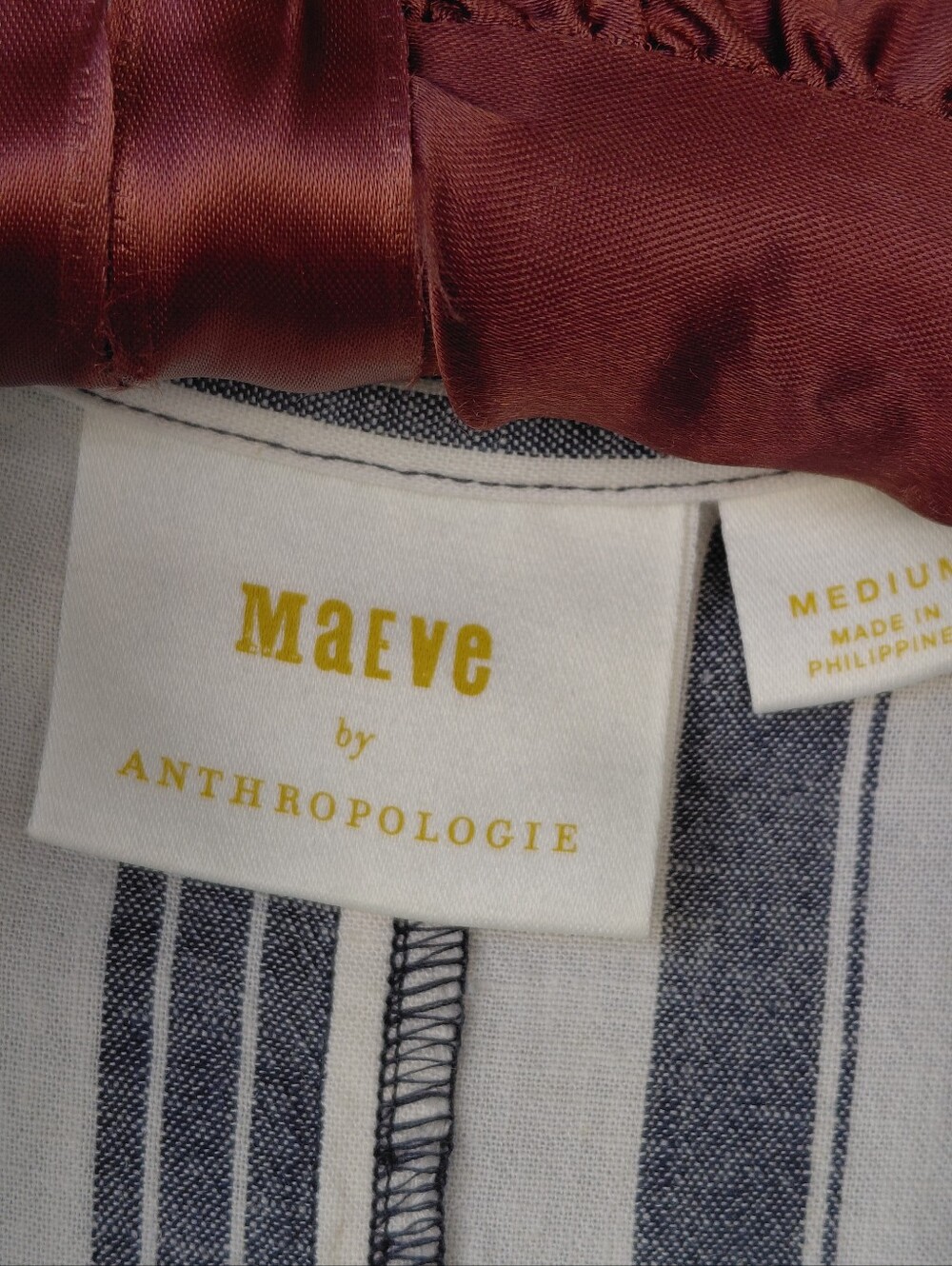 Maeve Anthropologie Coastal Stripe Maxi Shirtdress - Picture 4 of 11